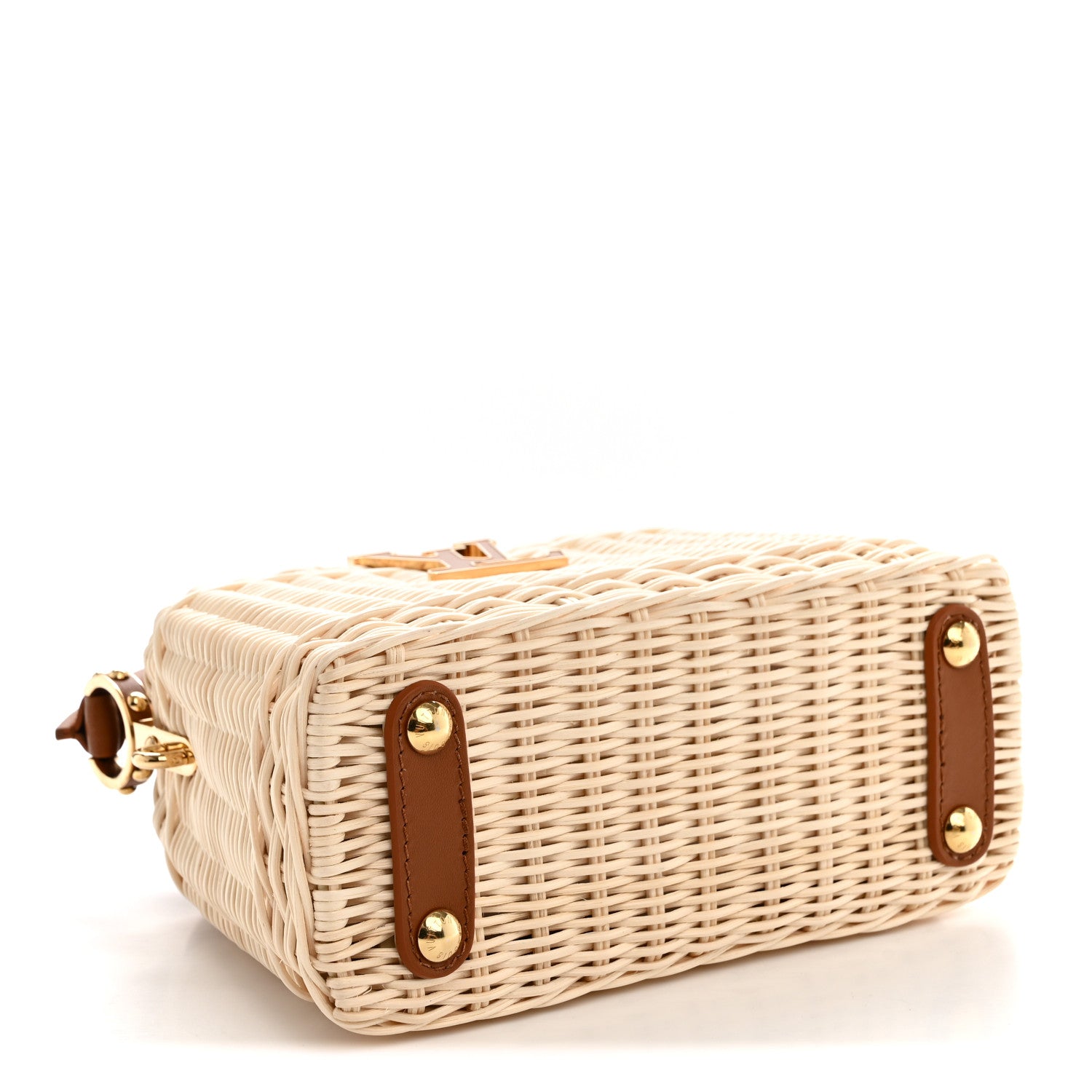 Louis Vuitton Rattan Calfskin Capucines Mini Brown 4 of 10