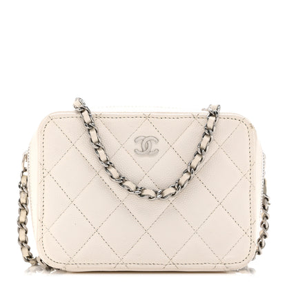 Chanel Caviar Quilted Camera Bag White 1 of 14