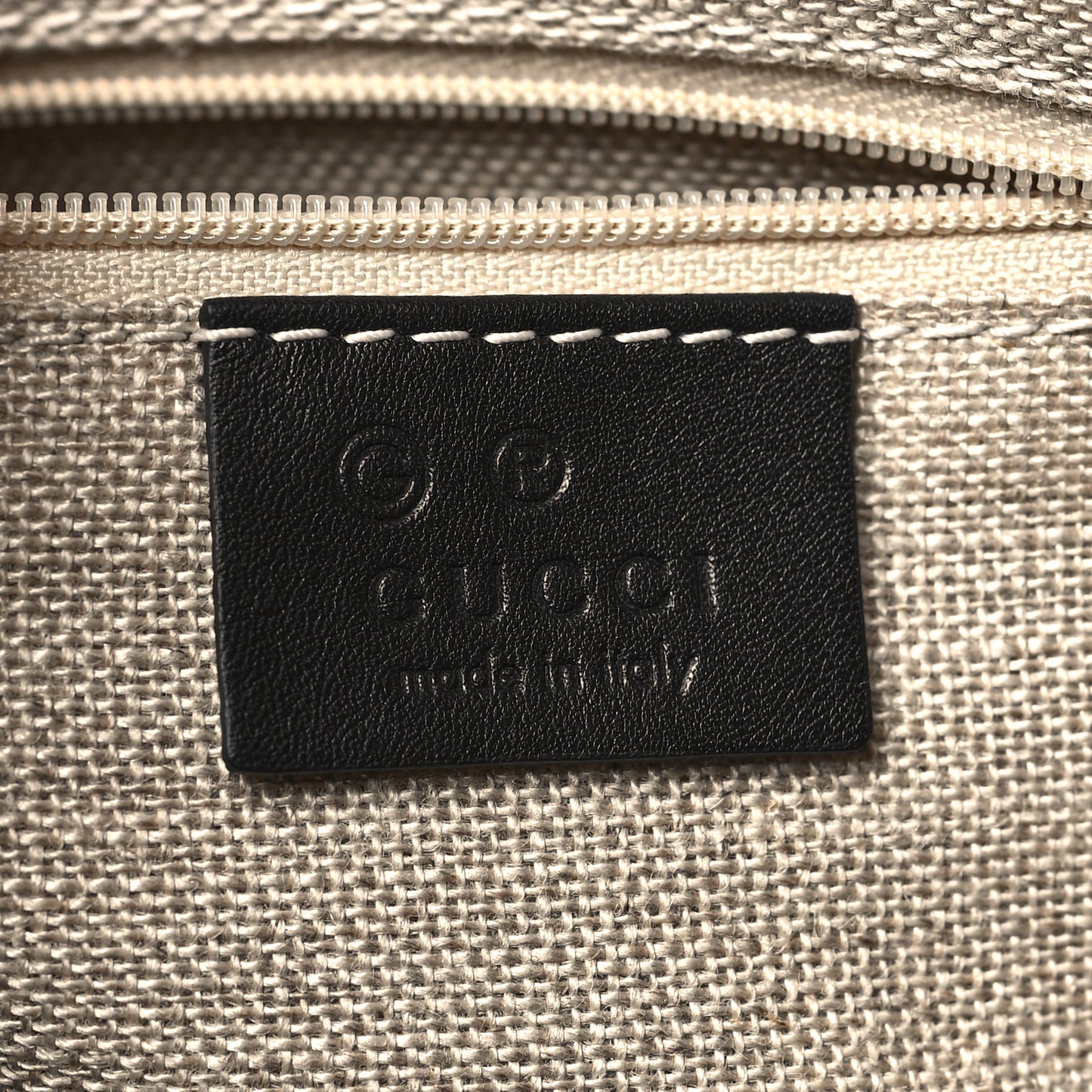 Soft Microguccissima Small Zippered Satchel Black