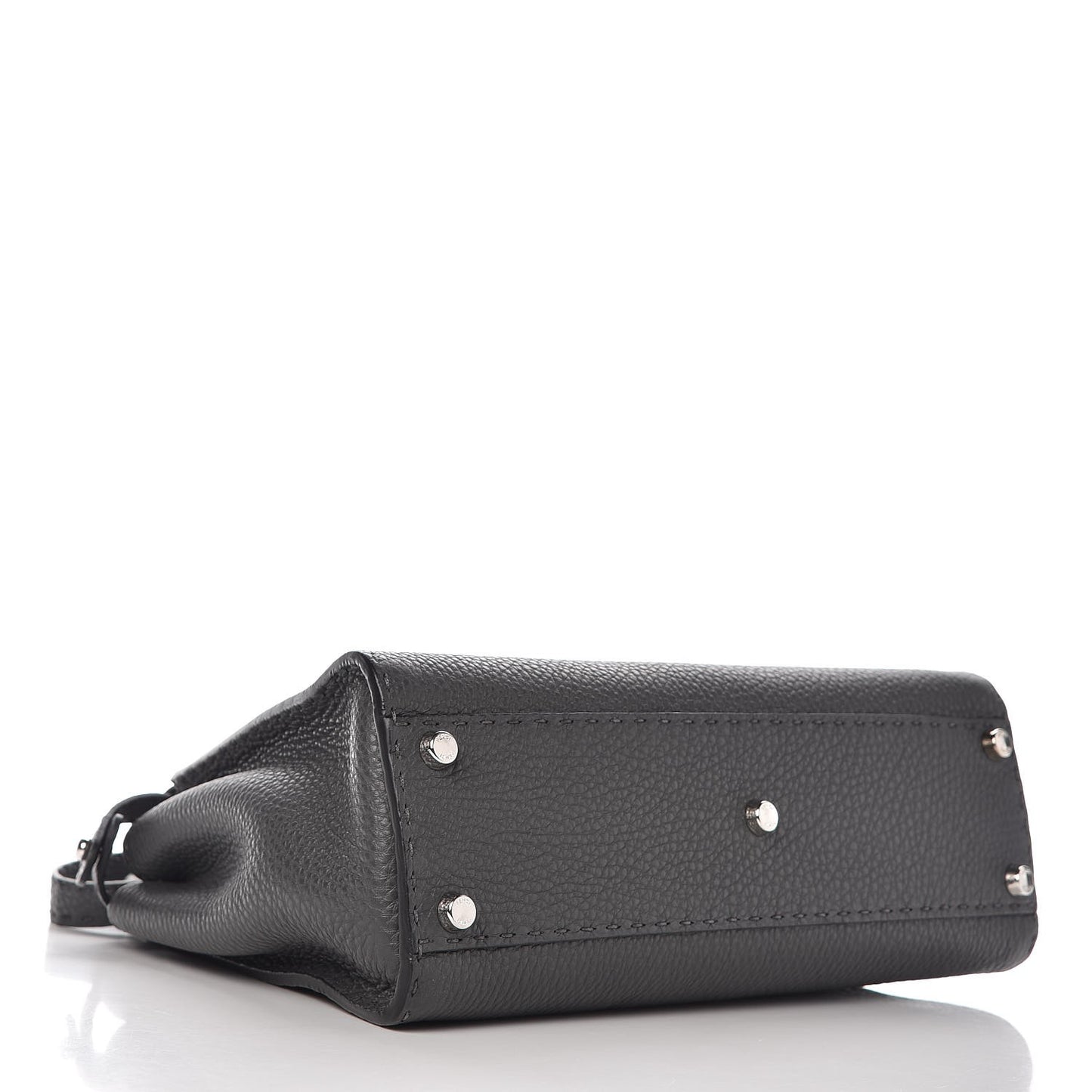 Cuoio Romano Selleria Bi-Color Medium Peekaboo Iconic Satchel Asfalto Latte