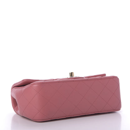 Chanel Lambskin Quilted Valentine Charms Mini Rectangular Flap Pink 4 of 9