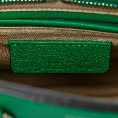 Alexander McQueen Pebbled Calfskin Mini Padlock Tote Emerald 6 of 15