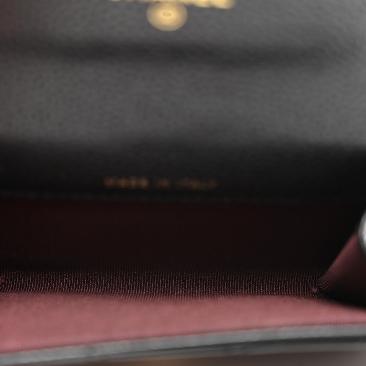 Caviar Quilted Flap Card Holder Wallet Black
