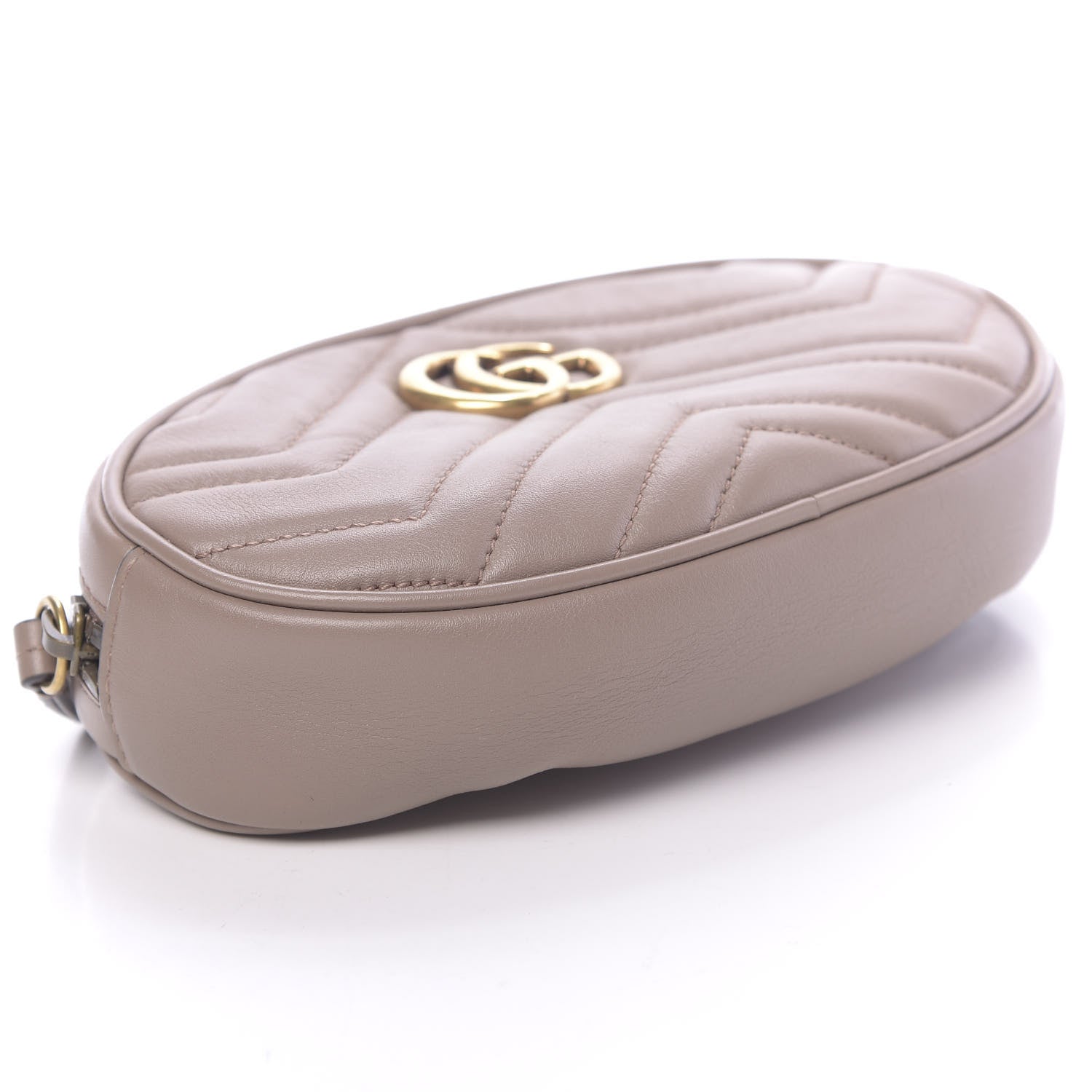 Gucci Calfskin Matelasse GG Marmont Belt Bag 95 38 Porcelain Rose 12 of 14