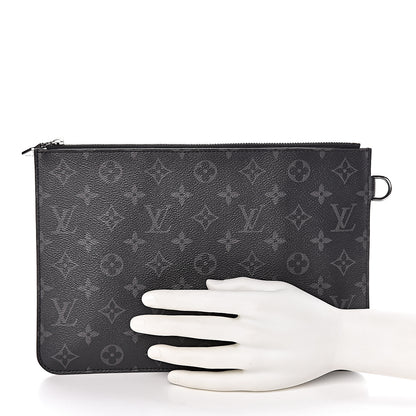 Louis Vuitton Monogram Eclipse Fragment Cabas Light Pochette 2 of 8
