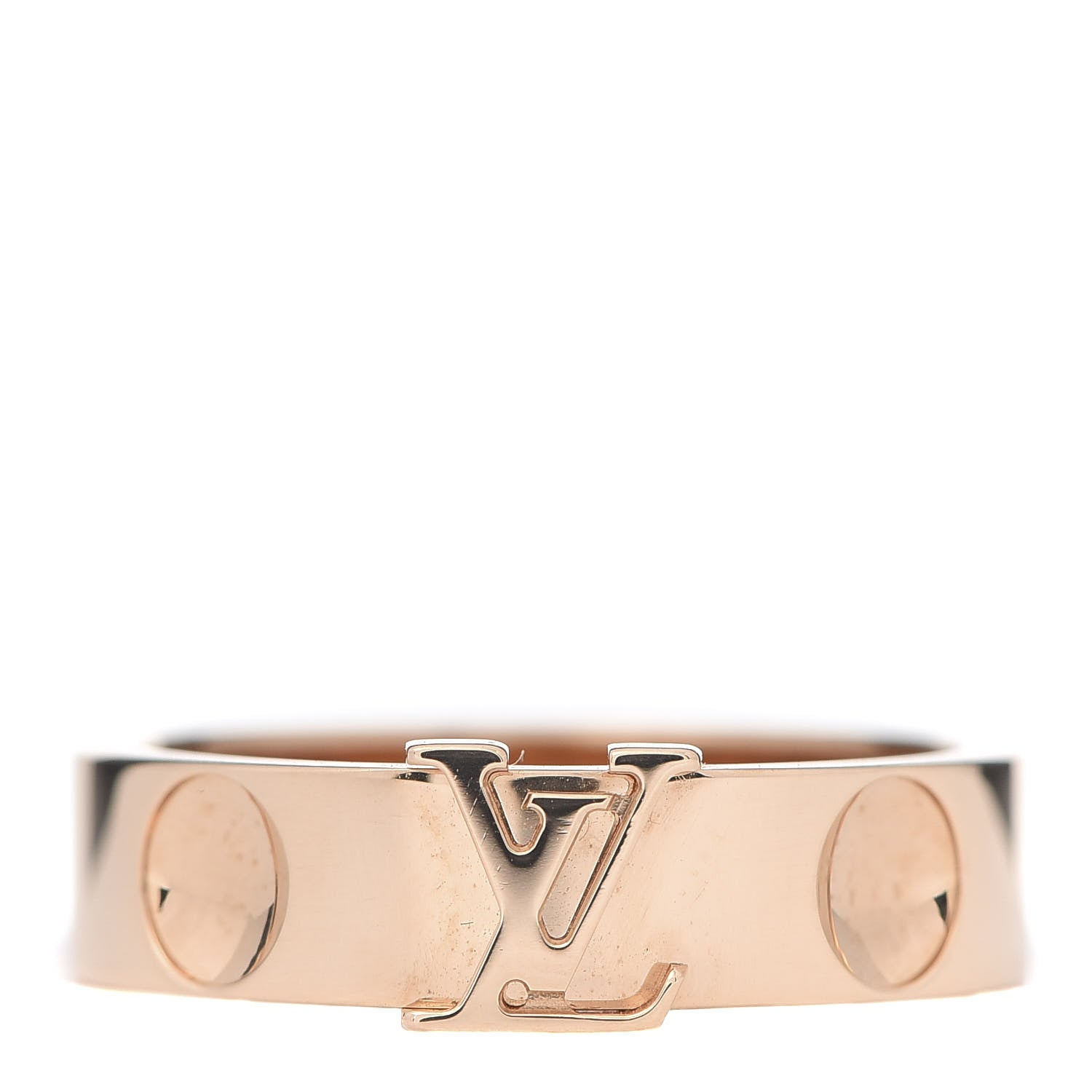 Louis Vuitton 18K Pink Gold Empreinte LV Ring 54 7 1 of 6