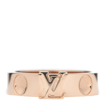 Louis Vuitton 18K Pink Gold Empreinte LV Ring 54 7 1 of 6