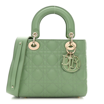 Christian Dior Lambskin Cannage Small My ABCDior Lady Dior Green 1 of 11