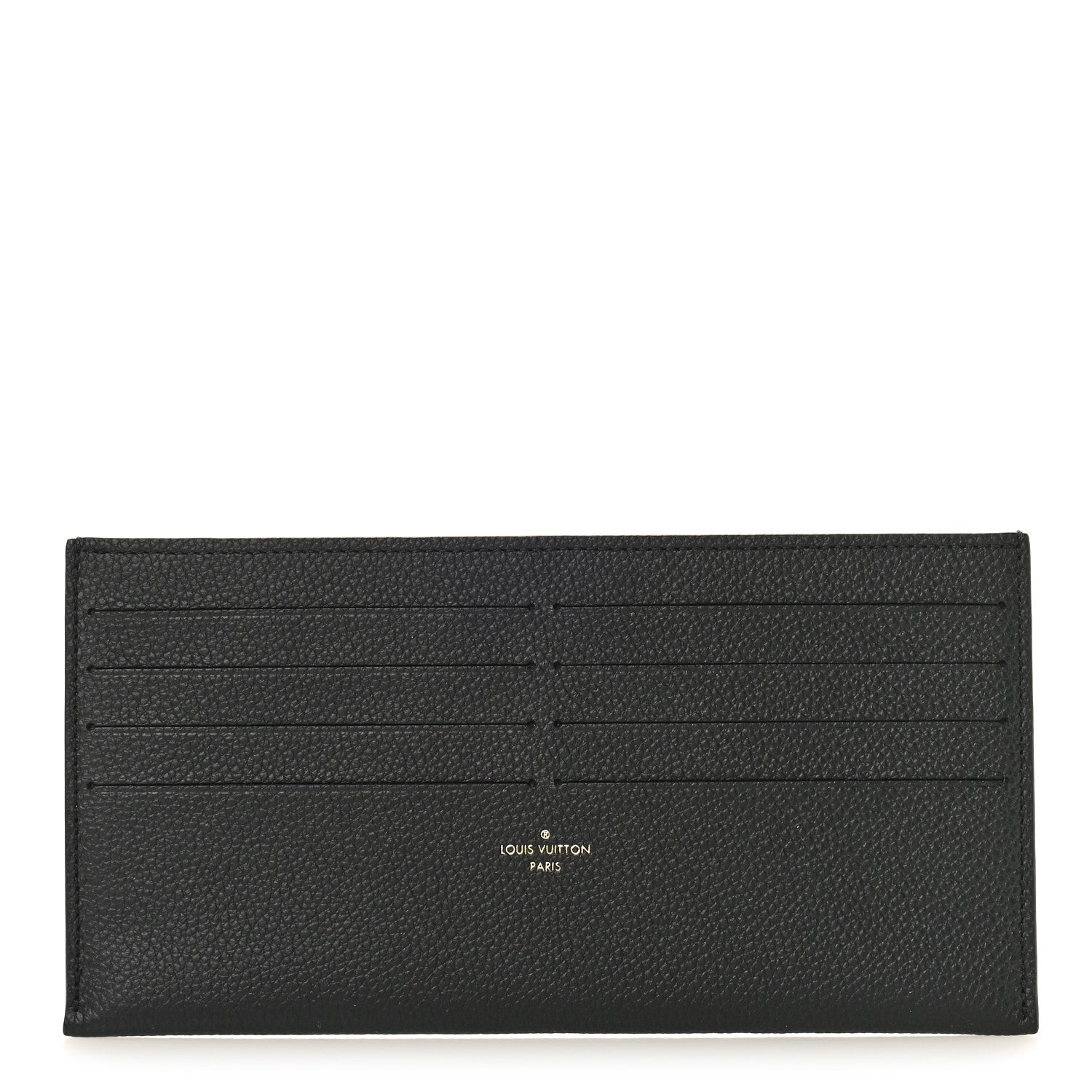 Louis Vuitton Calfskin Felicie Chain Wallet Card Holder Insert Black 1 of 8