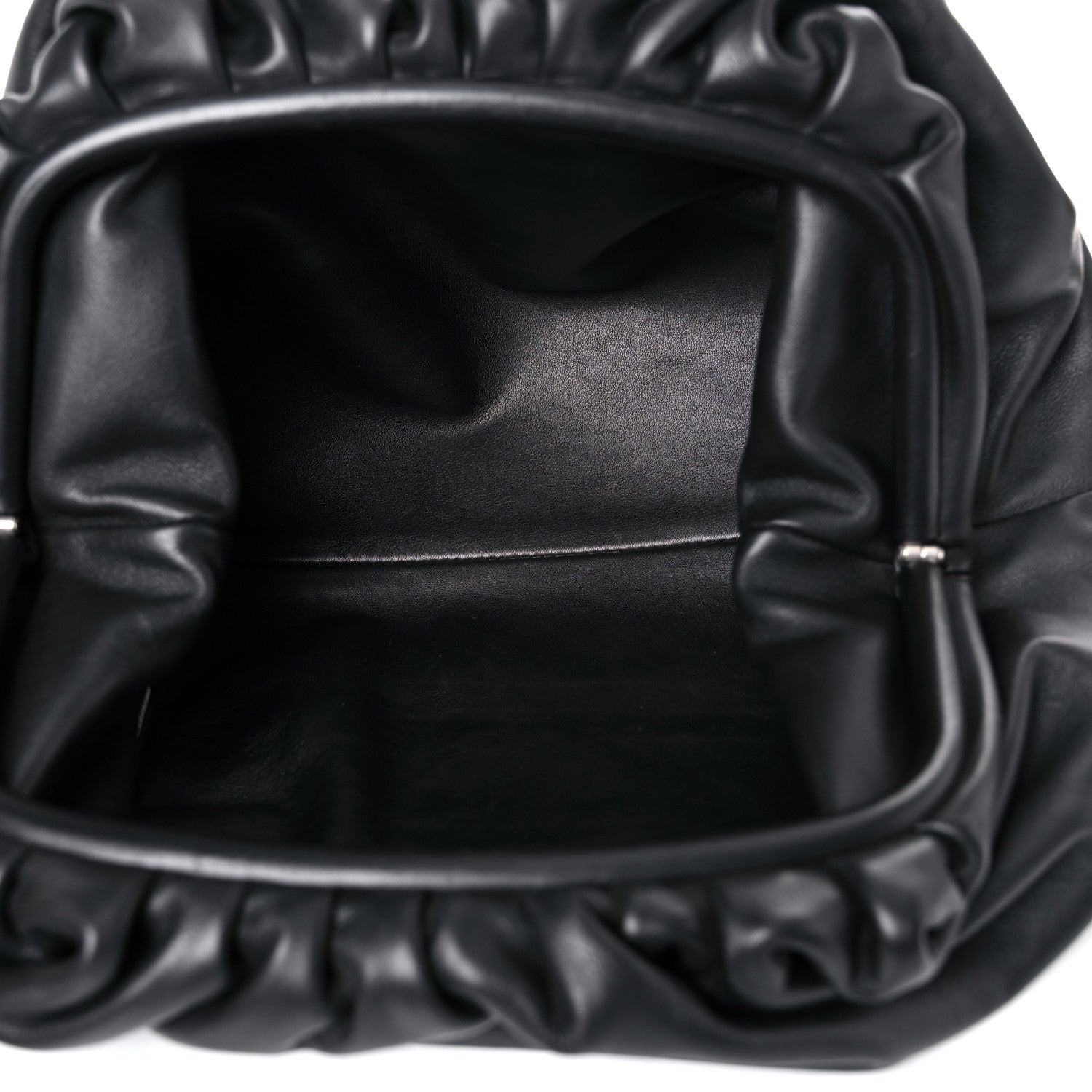 Bottega Veneta Smooth Butter Calf The Pouch Oversized Clutch Black 5 of 22