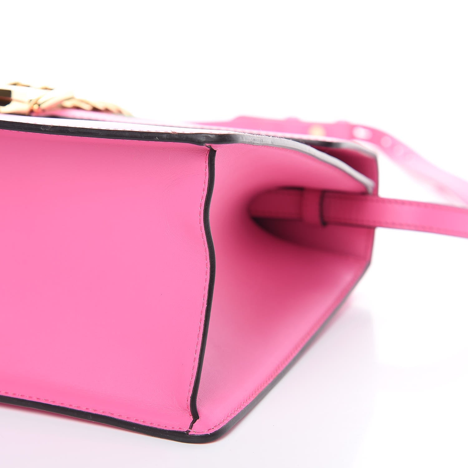Gucci Vitello Fontanella Web Medium Sylvie Top Handle Bag Pink Tropical Flower 9 of 12