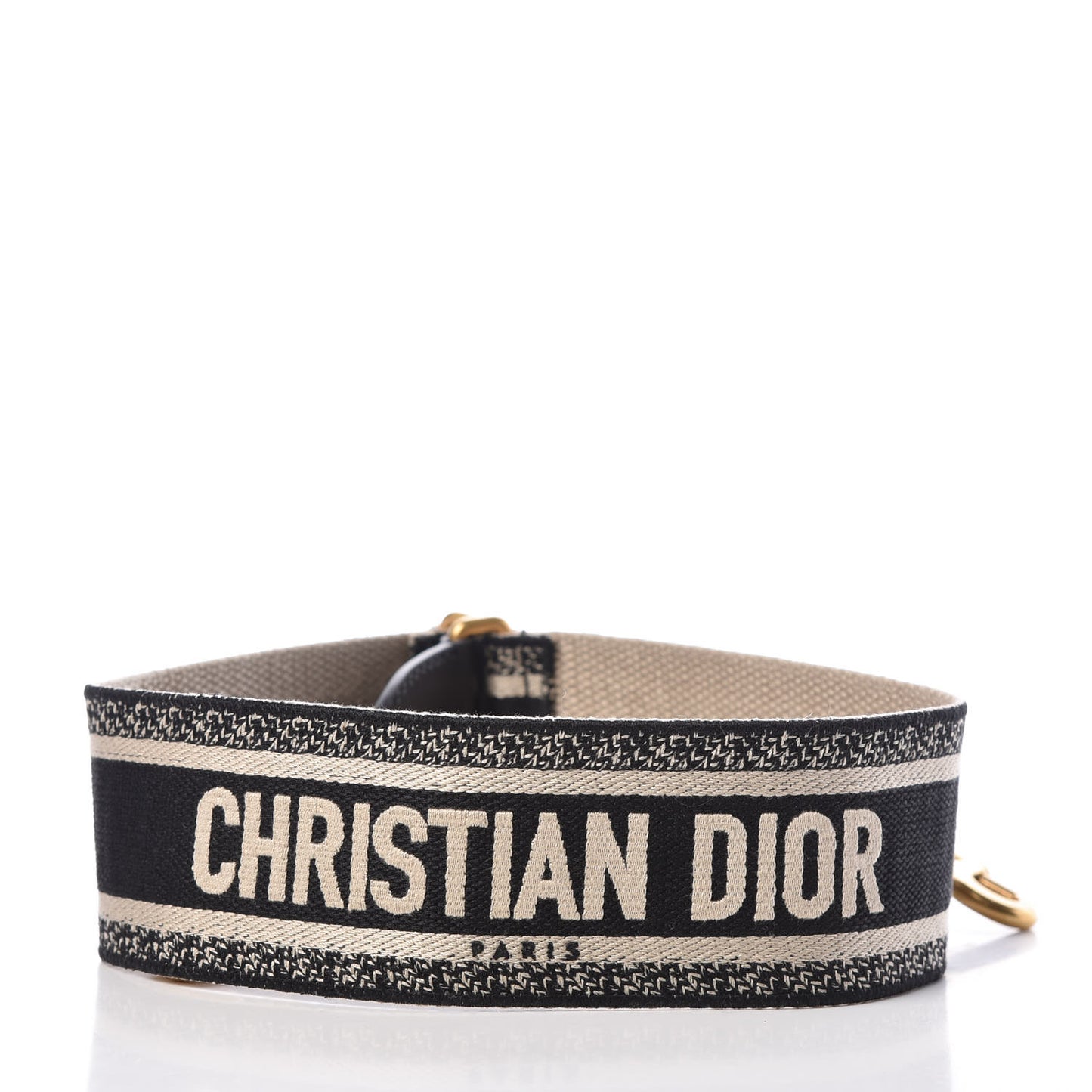 Canvas Embroidered Shoulder Strap Blue