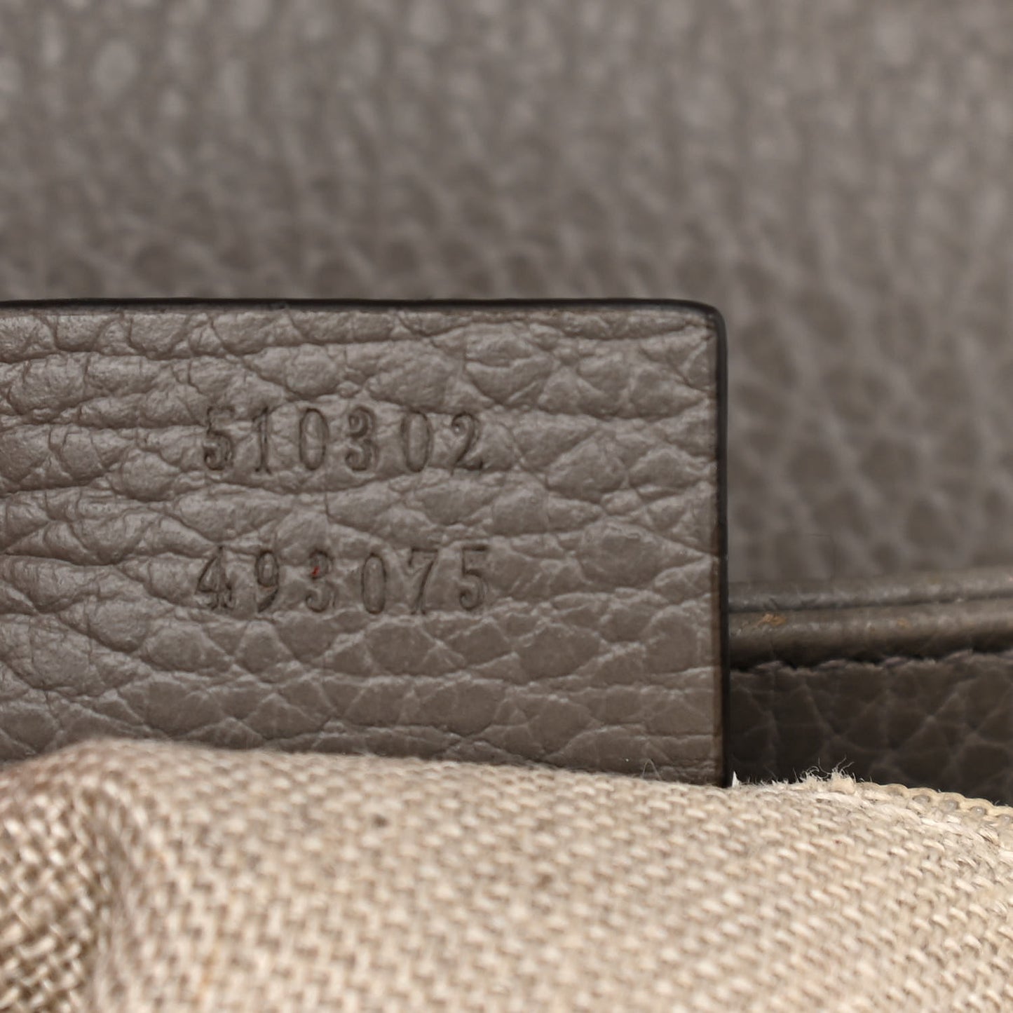 Dollar Calfskin Interlocking G Top Handle Shoulder Bag Loess