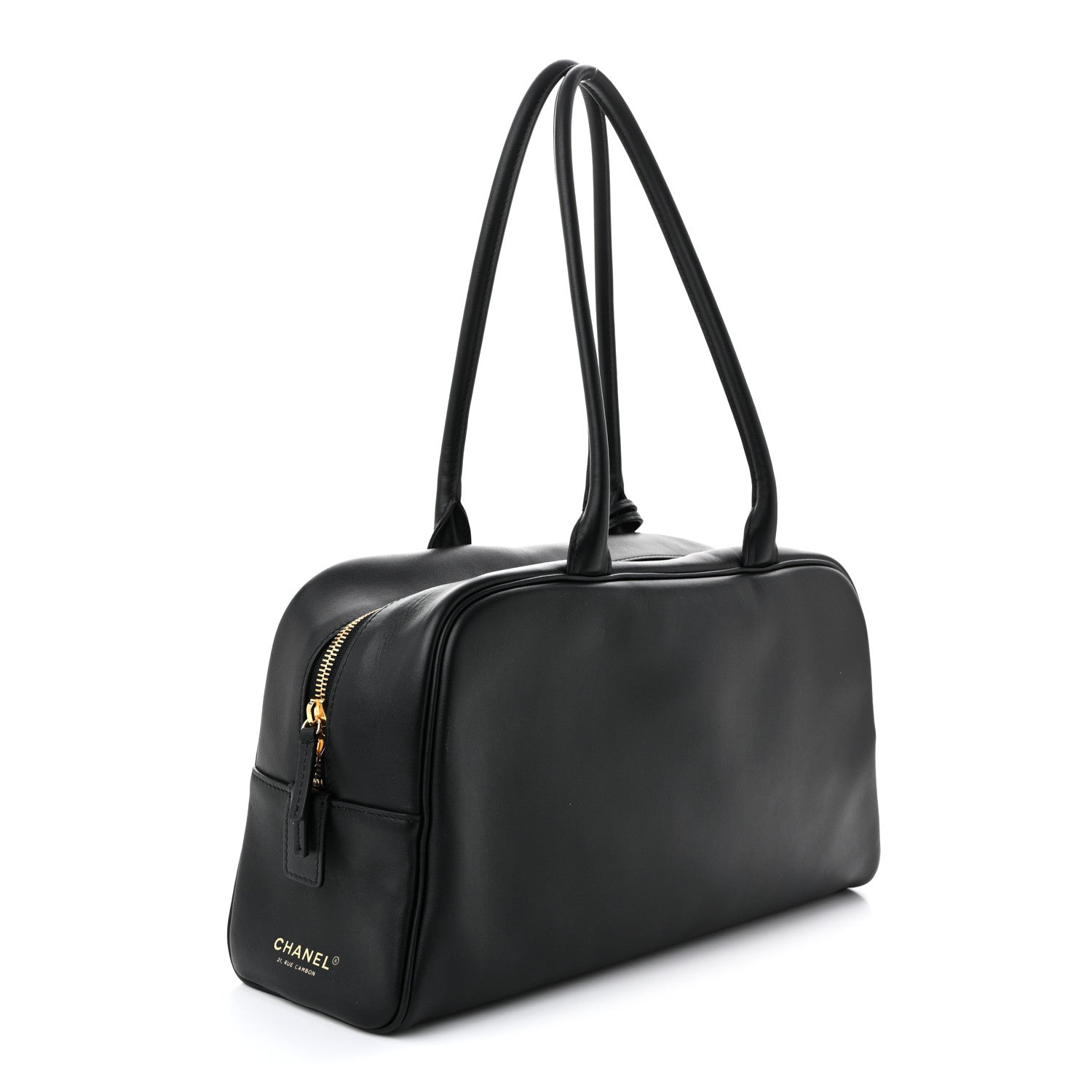Chanel Calfskin Large Perfect Bowling Bag Black 3 of 10