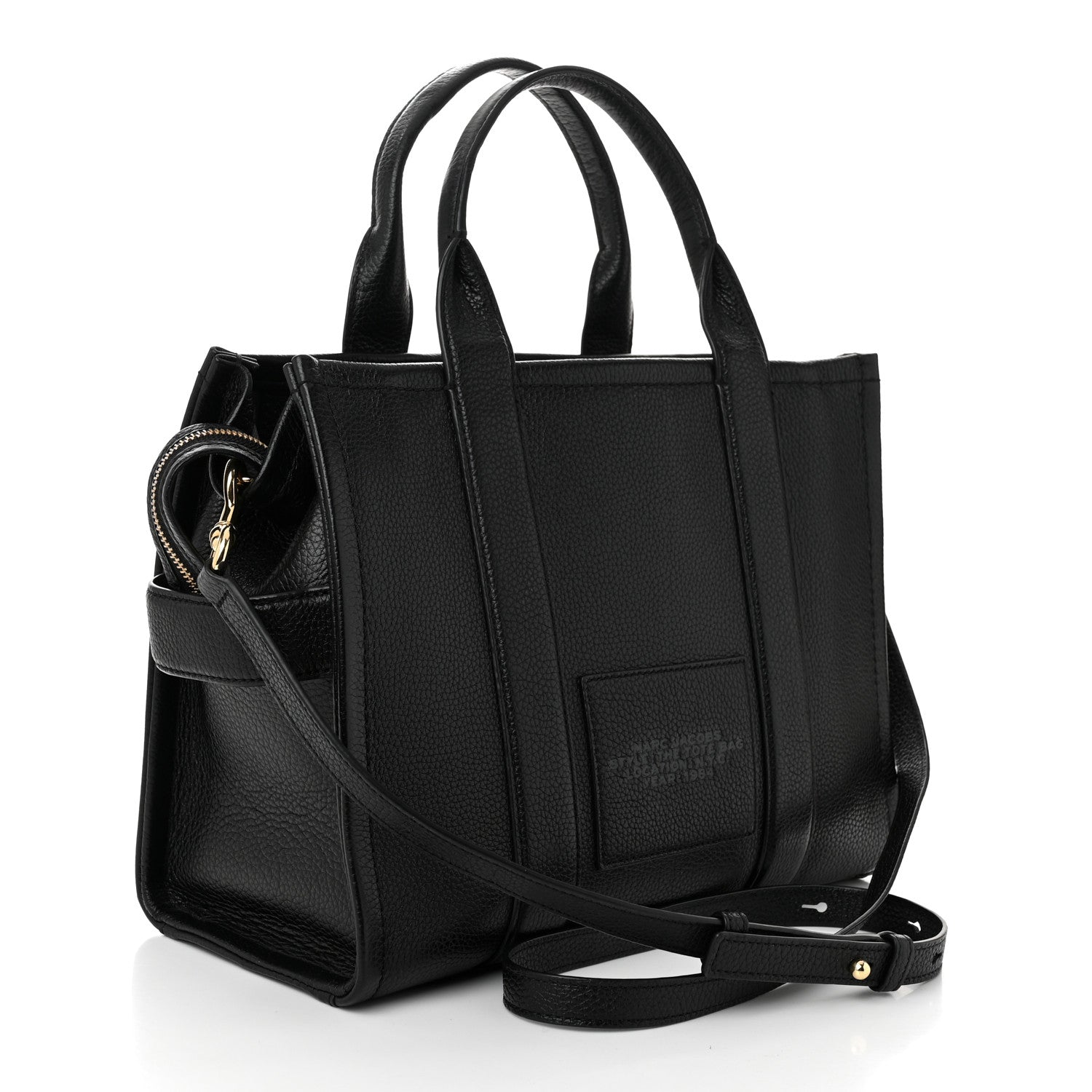 Marc Jacobs Grained Calfskin Medium The Tote Bag Black 3 of 10