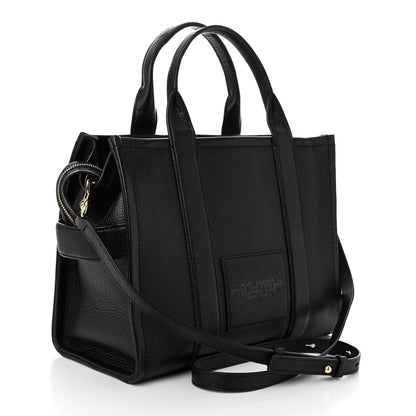 Marc Jacobs Grained Calfskin Medium The Tote Bag Black 3 of 10