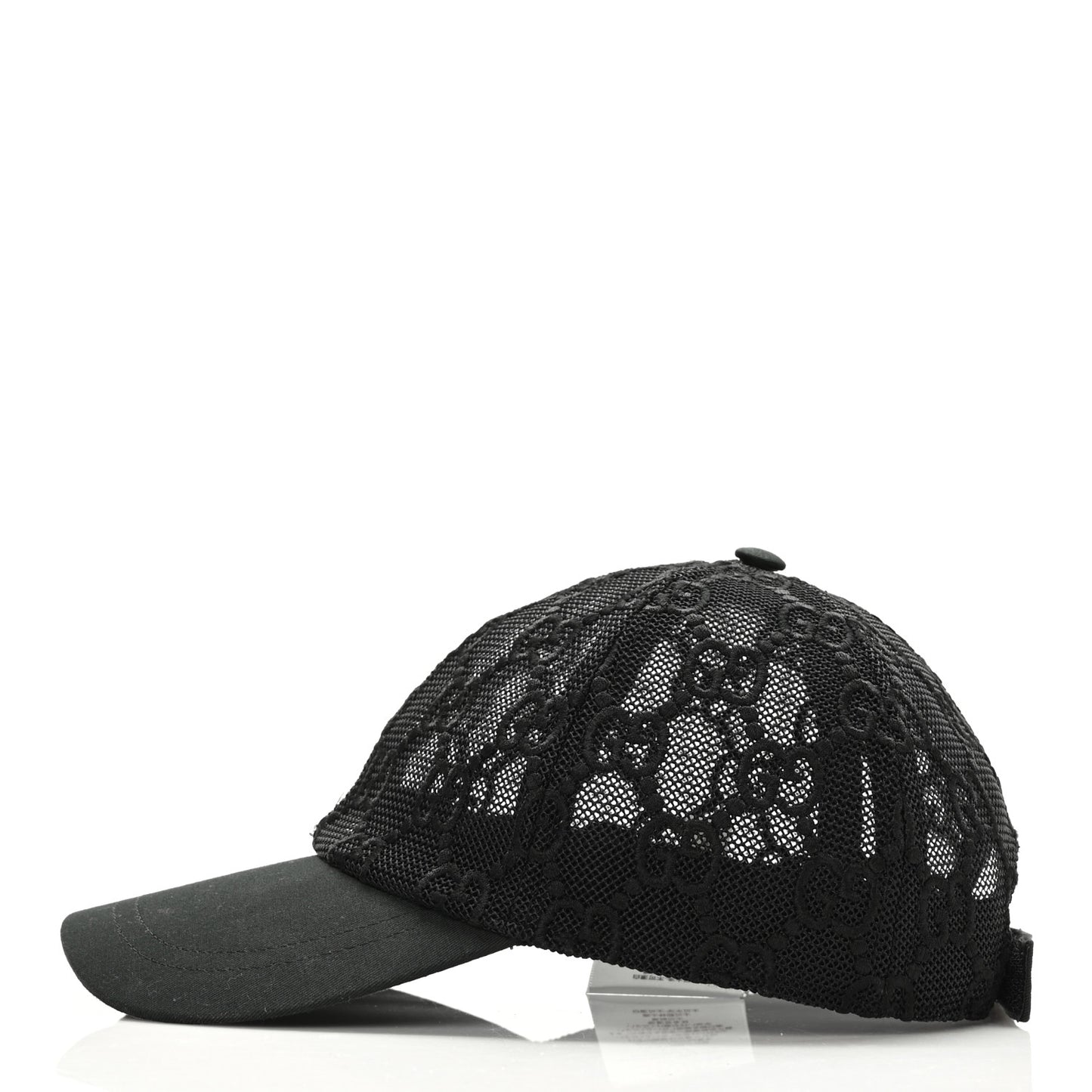 Mesh GG Monogram Shivali Baseball Hat S Black