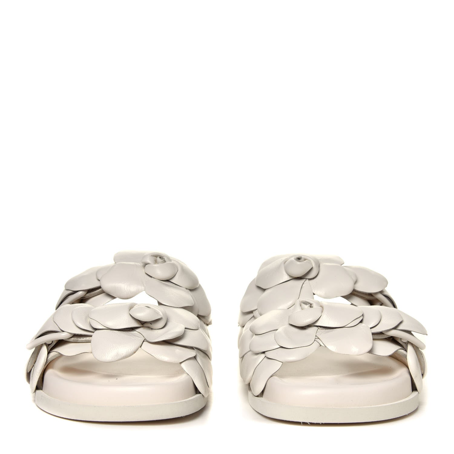 Valentino Garavani Kidskin Atelier 03 Rose Edition Double Buckle Slide Sandals 37 Avorio 4 of 6