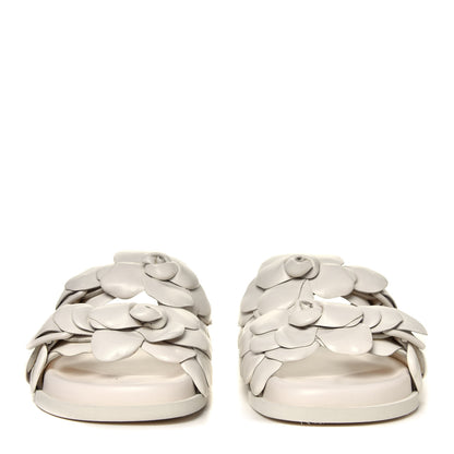 Valentino Garavani Kidskin Atelier 03 Rose Edition Double Buckle Slide Sandals 37 Avorio 4 of 6