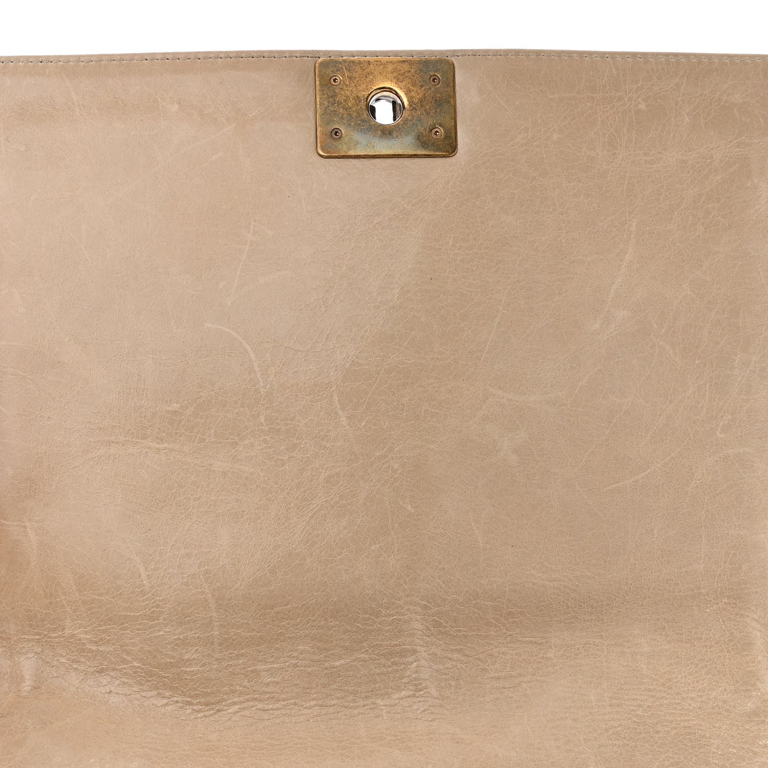 Chanel Glazed Calfskin Quilted Large Boy Flap Beige 16 of 19