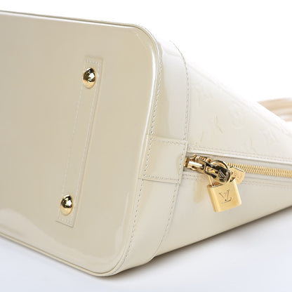 Louis Vuitton Vernis Alma GM Blanc Corail 12 of 15