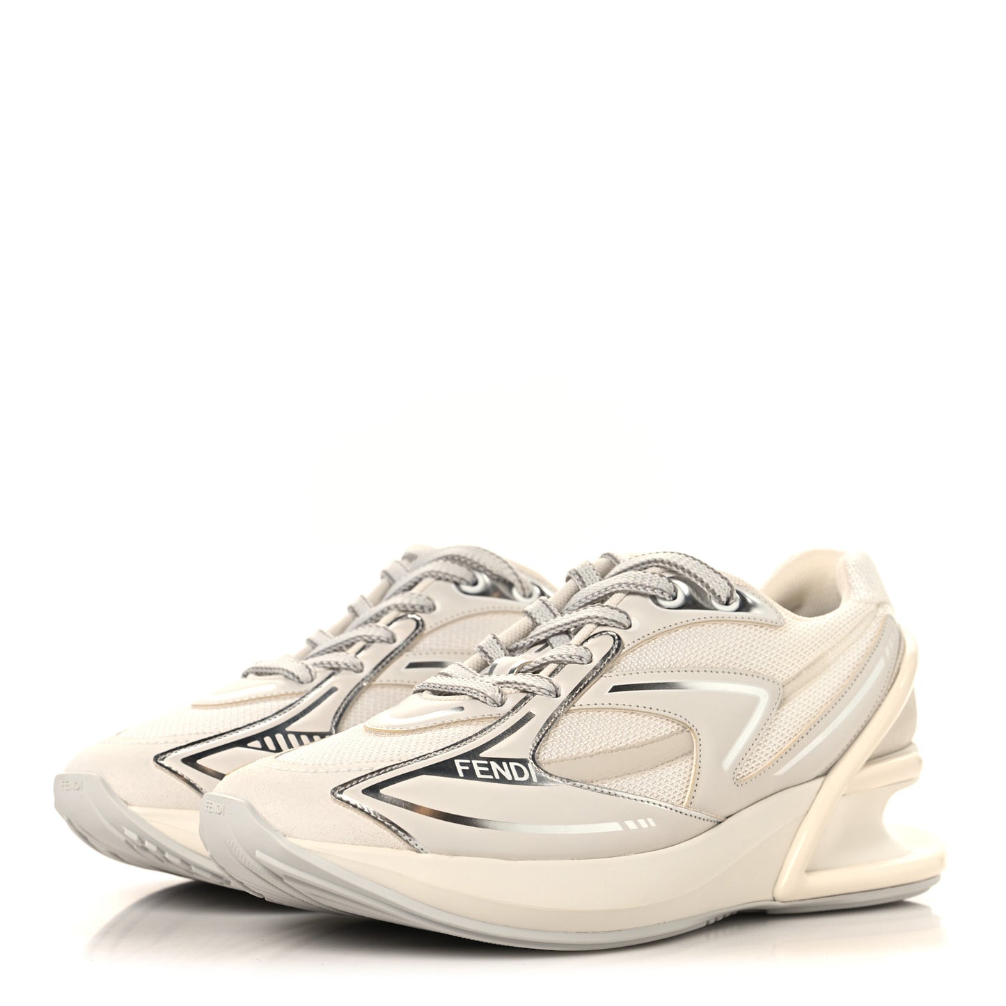 Tech Fabric Calfskin Womens First 1 Sneakers 36 Latte