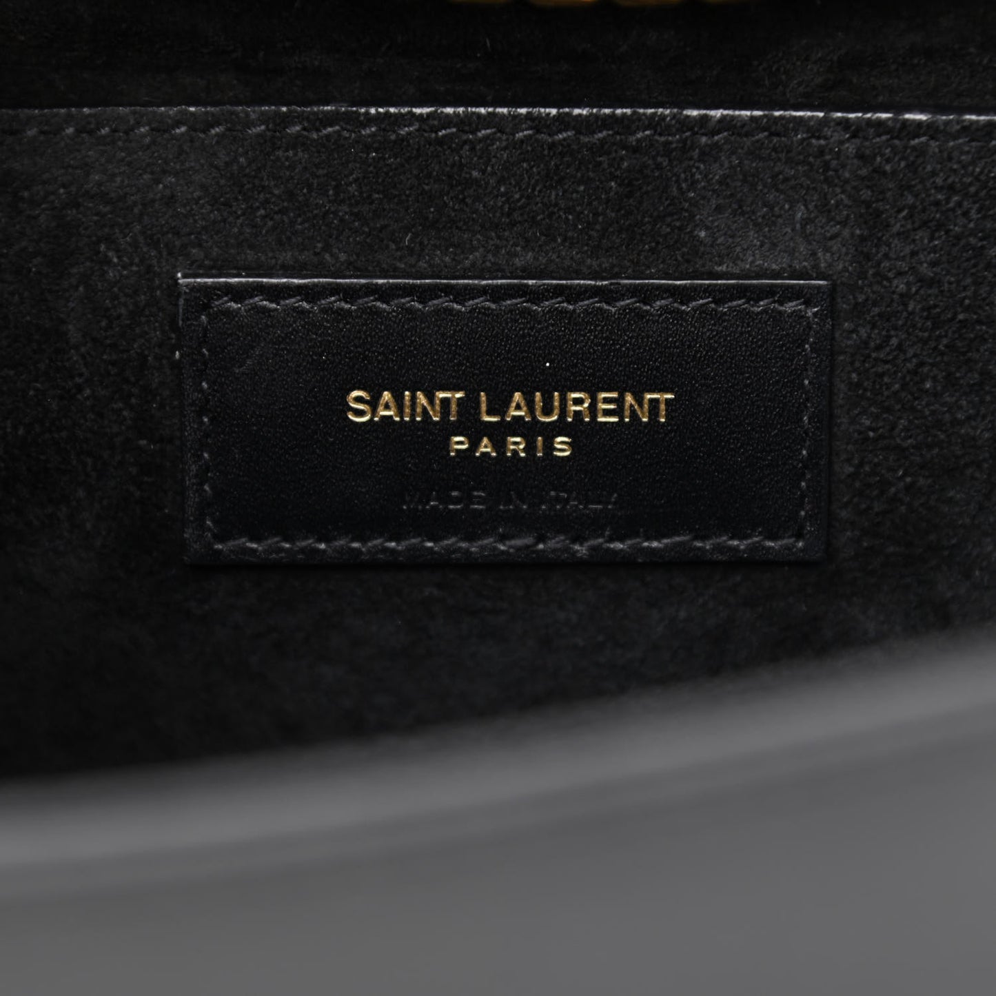 Smooth Calfskin Medium Classic Monogram Kate Tassel Satchel Black