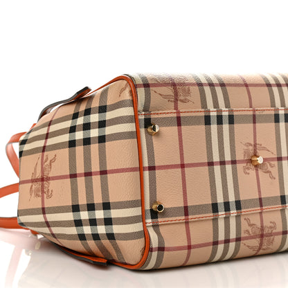 Burberry Haymarket Check Small Canterbury Tote Orange 8 of 11