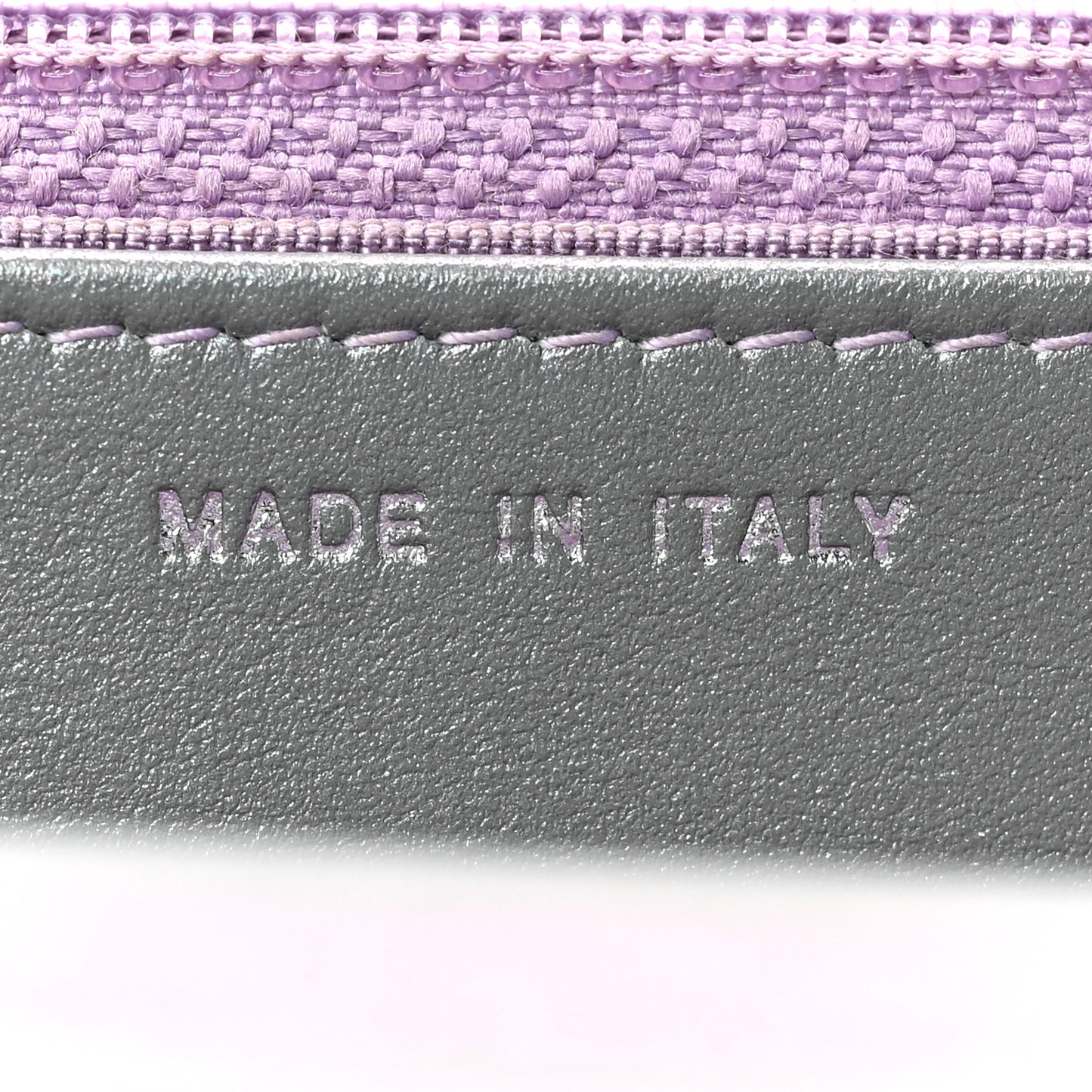 Iridescent Lambskin Quilted Reissue Wallet On Chain WOC Light Purple