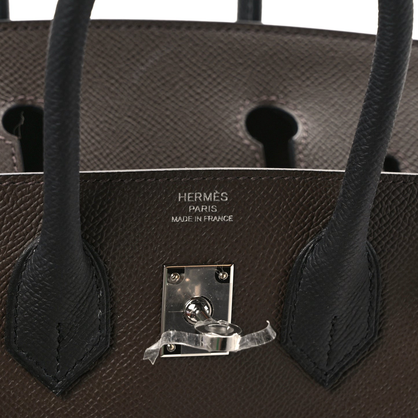 Epsom Birkin 25 Ecorce Etoupe Black Ecorce Etoupe Black