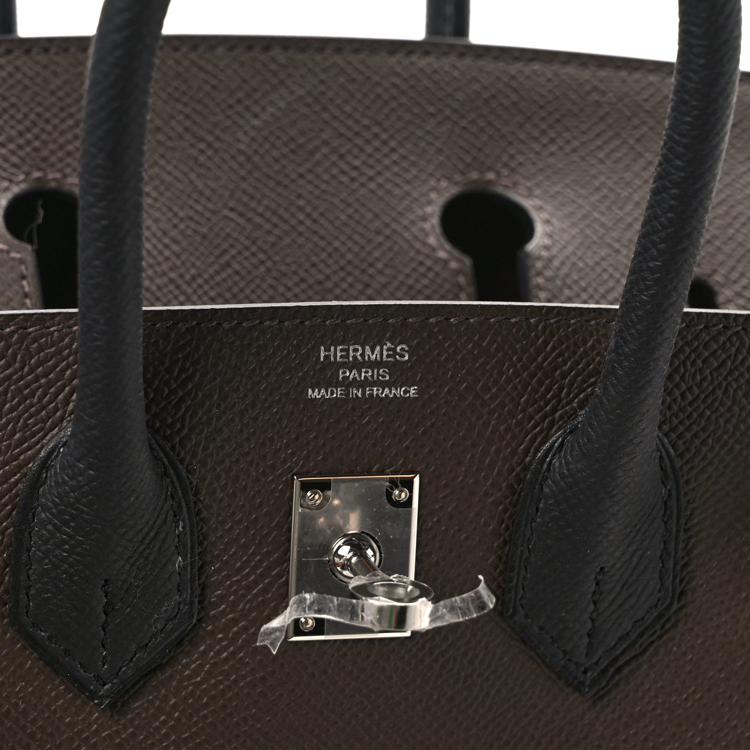 Hermes Epsom Birkin 25 Ecorce Etoupe Black Ecorce Etoupe Black 6 of 10