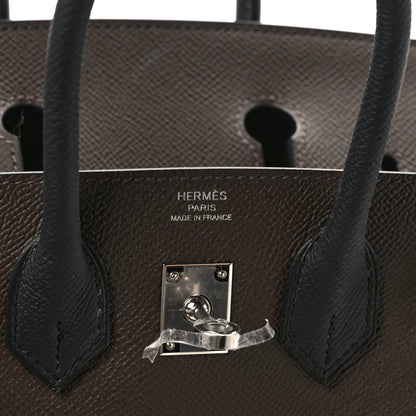 Hermes Epsom Birkin 25 Ecorce Etoupe Black Ecorce Etoupe Black 6 of 10