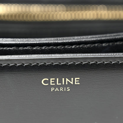 Celine Shiny Calfskin Medium Triomphe Black 6 of 12