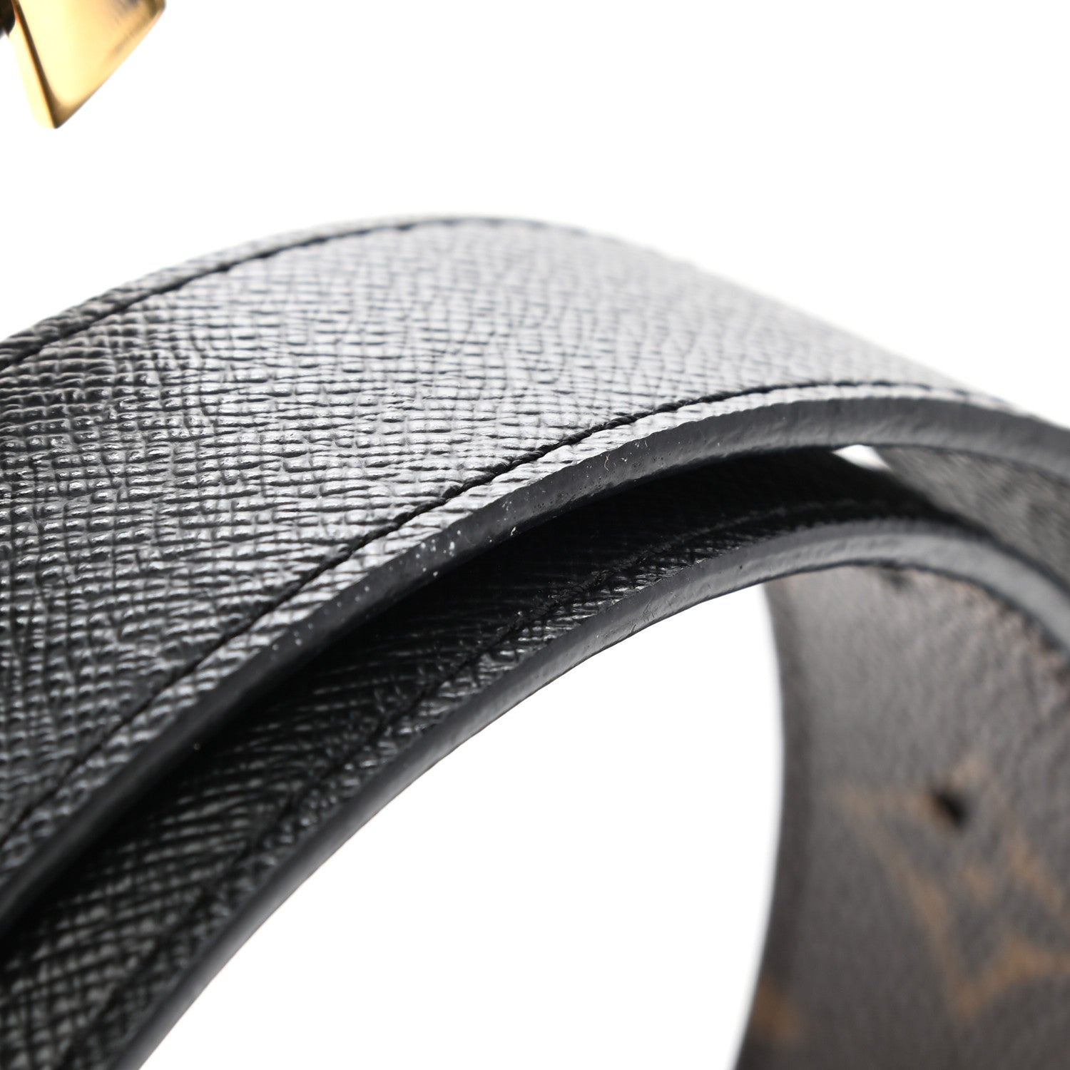 Louis Vuitton Calfskin Monogram 30mm LV Initiales Reversible Belt 80 32 Black 9 of 9