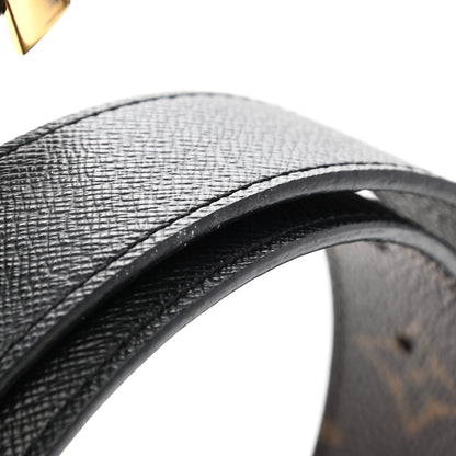 Louis Vuitton Calfskin Monogram 30mm LV Initiales Reversible Belt 80 32 Black 9 of 9