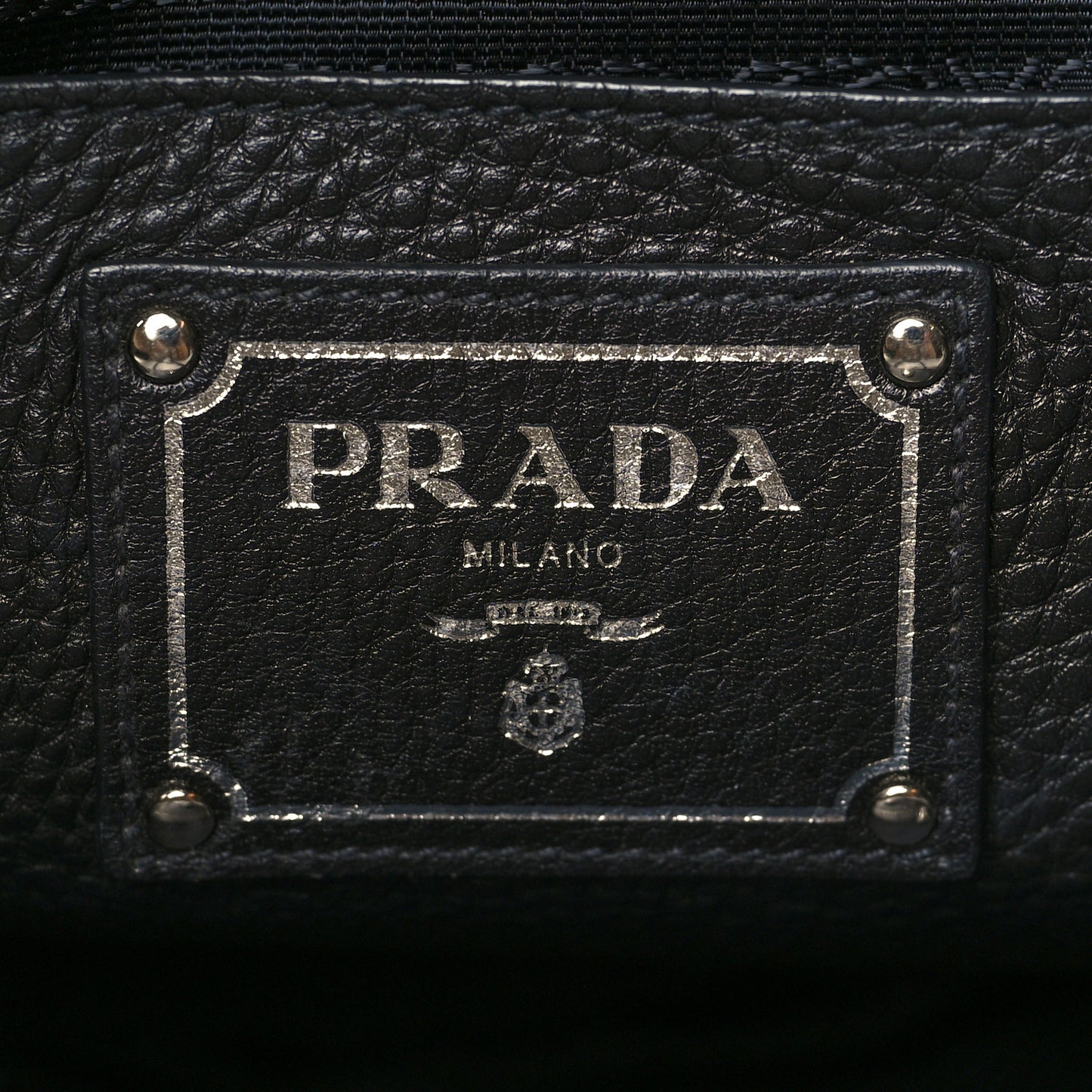 Glace Calf Twin Pocket Tote Black