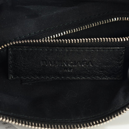 Balenciaga Agneau Giant 12 Silver Hardware Flat Crossbody Black 10 of 14