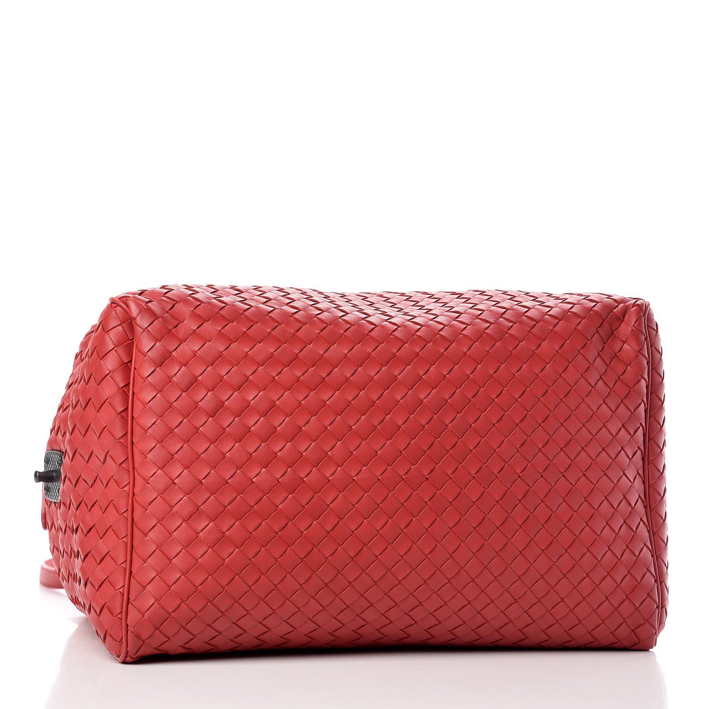 Nappa Intrecciato Satchel Corniola