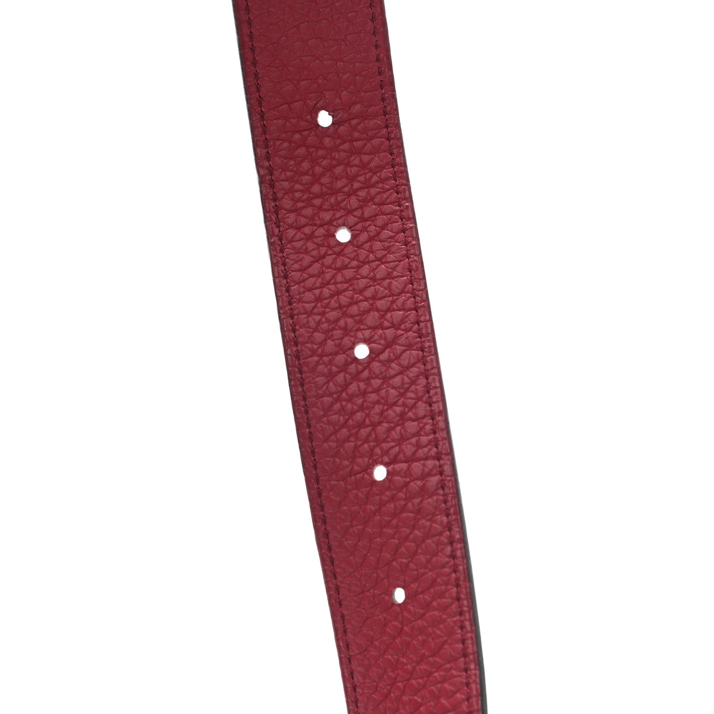 Togo Box 32mm Strie H Belt 85 Rubis Black