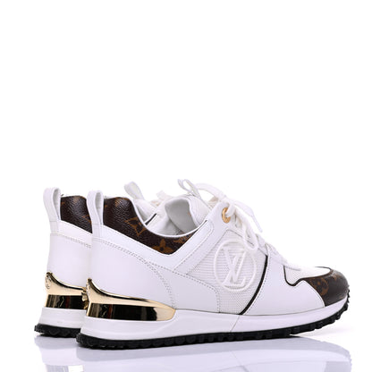 Louis Vuitton Calfskin Monogram Run Away Sneakers 35 White 4 of 10