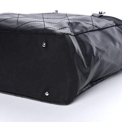 Chanel Coated Canvas Large Paris Biarritz Tote Black 16 of 17