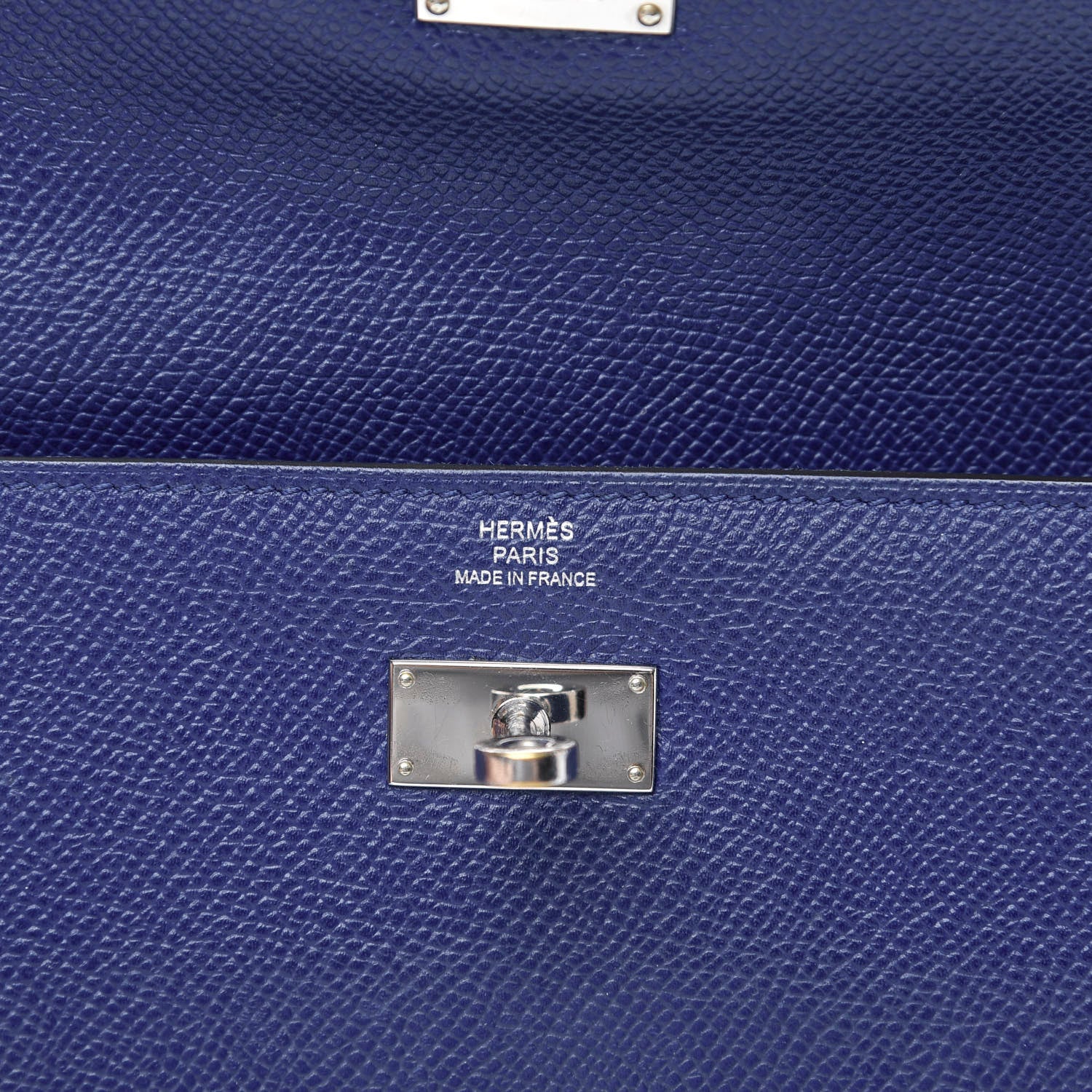 Hermes Epsom Kelly Longue Wallet Bleu Electrique 6 of 14