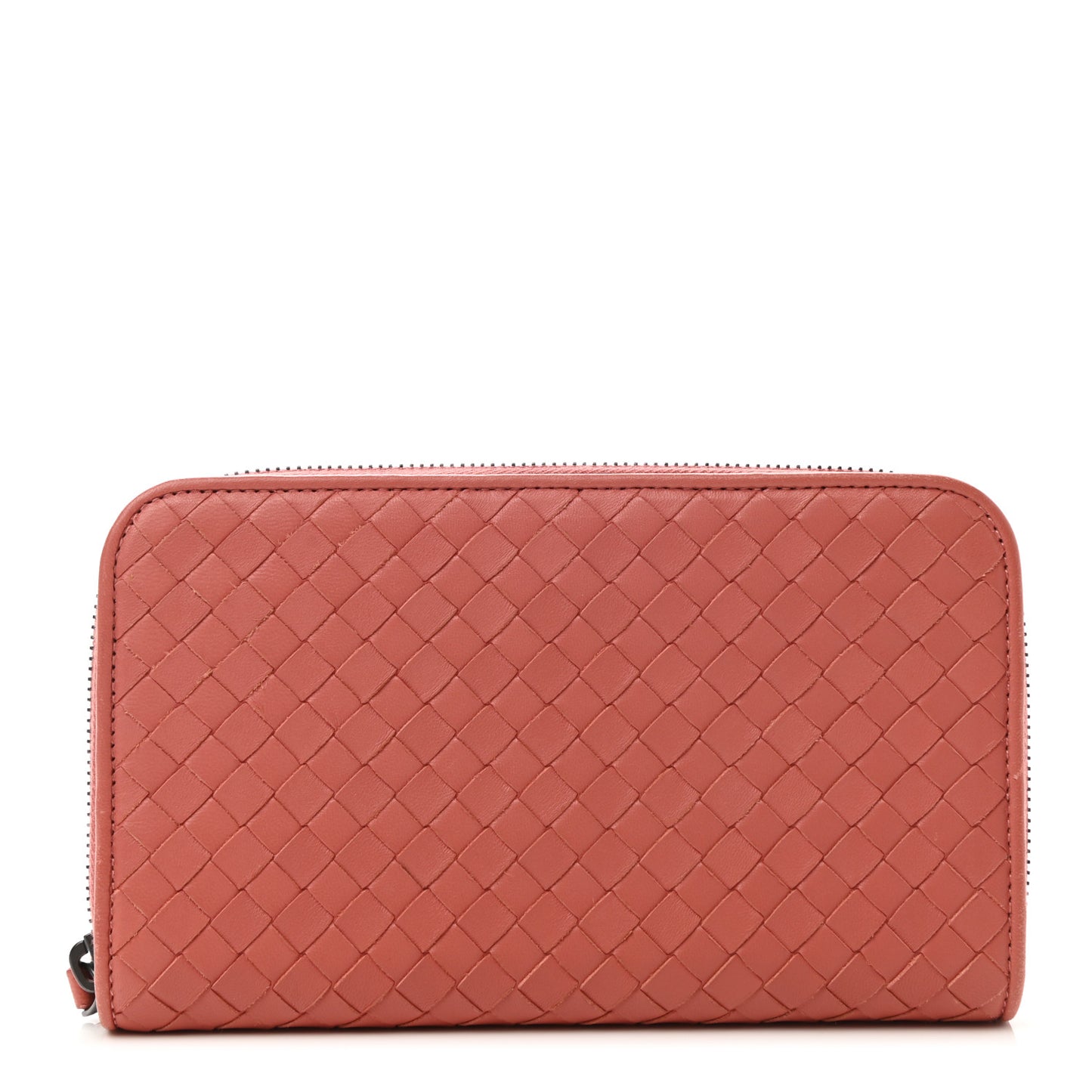 Nappa Intrecciato Zip Around Wallet Pompei