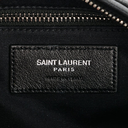 Saint Laurent Lambskin Matelasse Monogram East West Rider Bag Black 6 of 7