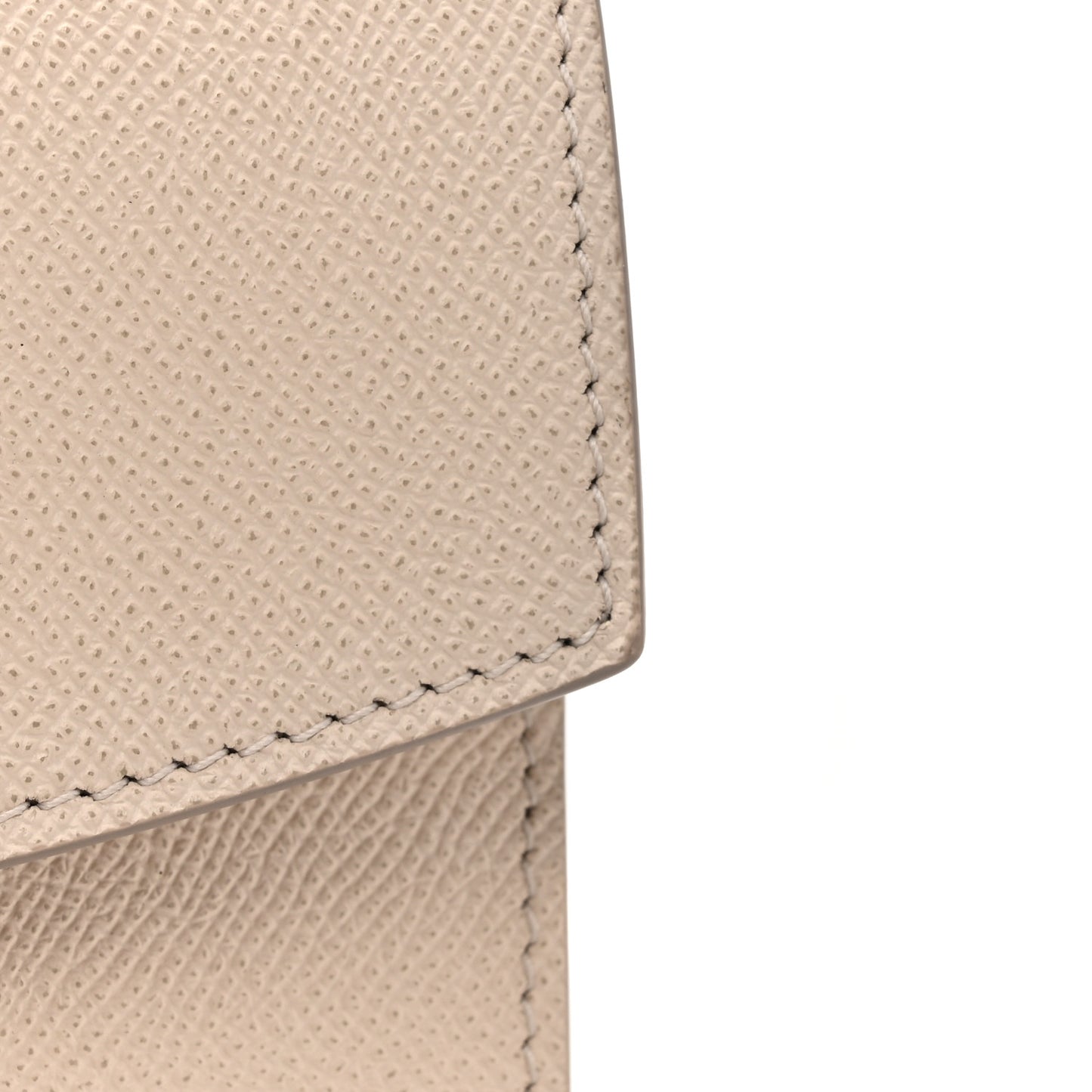 Hammered Calfskin Mini Gancini Icona Bag Beige