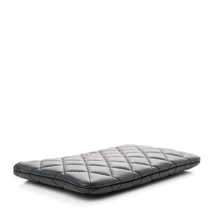 Chanel Pearly Lambskin Quilted Cosmetic Case So Black 4 of 7