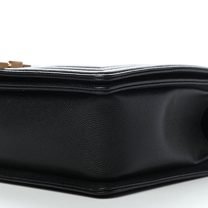 Chanel Caviar Quilted New Medium Boy Flap Black 9 of 9
