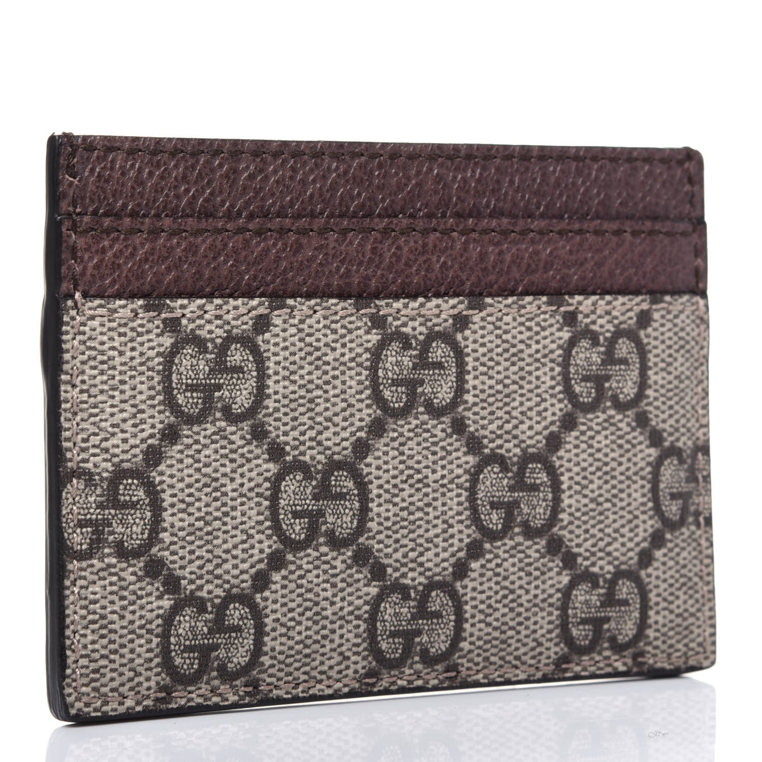 Gucci GG Supreme Monogram Ophidia Card Holder Brown 3 of 10