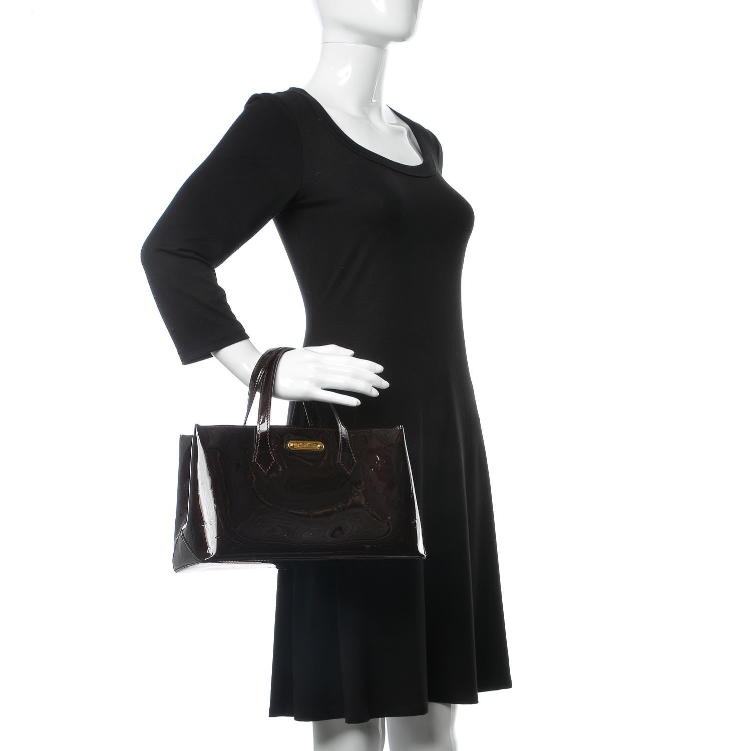 Louis Vuitton Vernis Wilshire PM Amarante 2 of 28