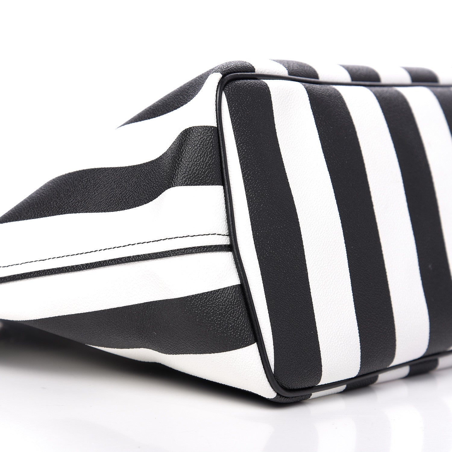 Givenchy Coated Canvas Striped Large Antigona Tote Black White 11 of 15